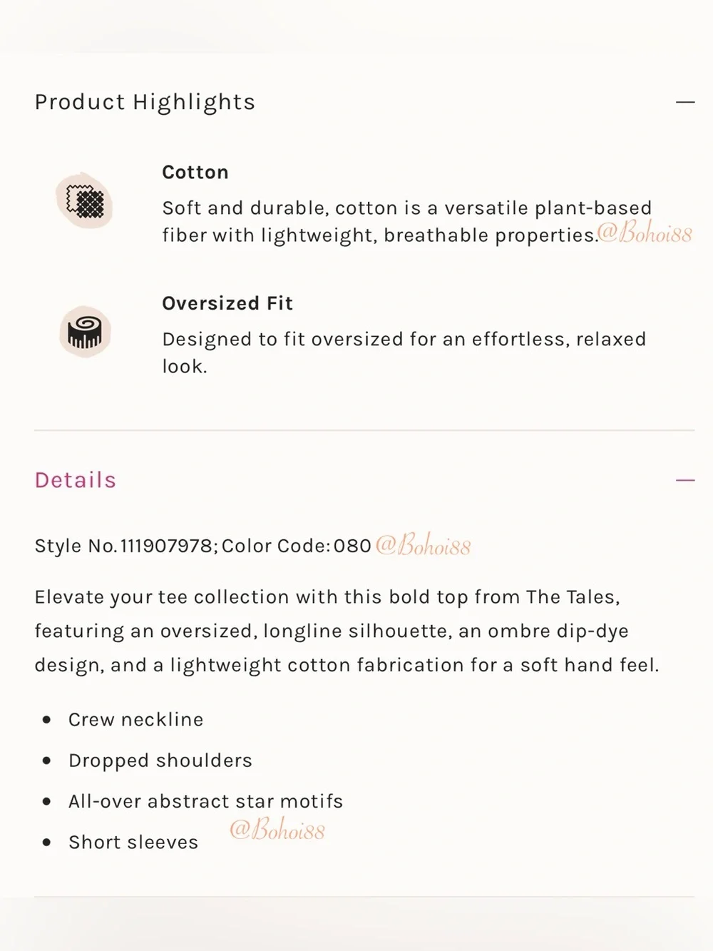 NWT Free People The Tales Dip Dye Star Tee